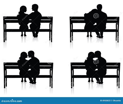 Bench And Couple. Stock Photos - Image: 8950833