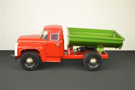 Vintage Metal Dump Truck Toy, USSR, 1980s | Retro Station