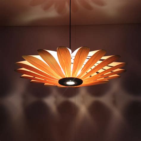 Bamboo Southeast Asian Chinese restaurant LED lamp wood engineering ceiling wooden lamp light ...