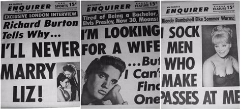 Early Gossip Magazines: 20 Hilarious Celebrity National Enquirer Covers From the 1960s ~ vintage ...