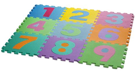 Kid's Multicolored Numbers Puzzle Play Mat - Soft and Safe EVA Foam | Groupon