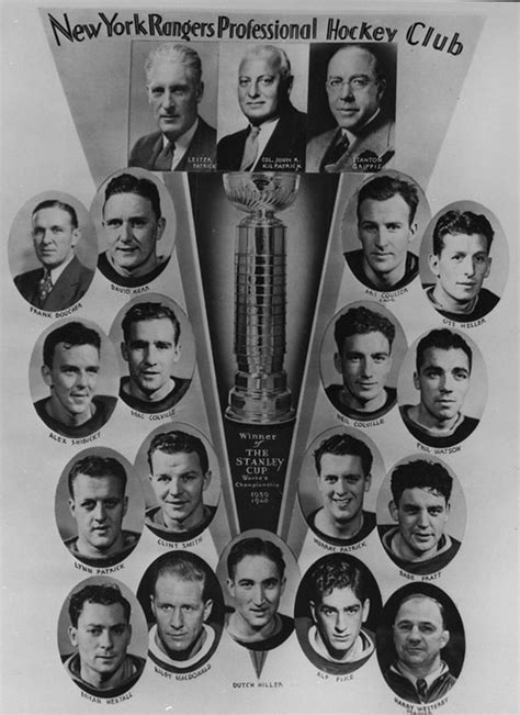 New York Rangers Stanley Cup Champions 1940 | HockeyGods