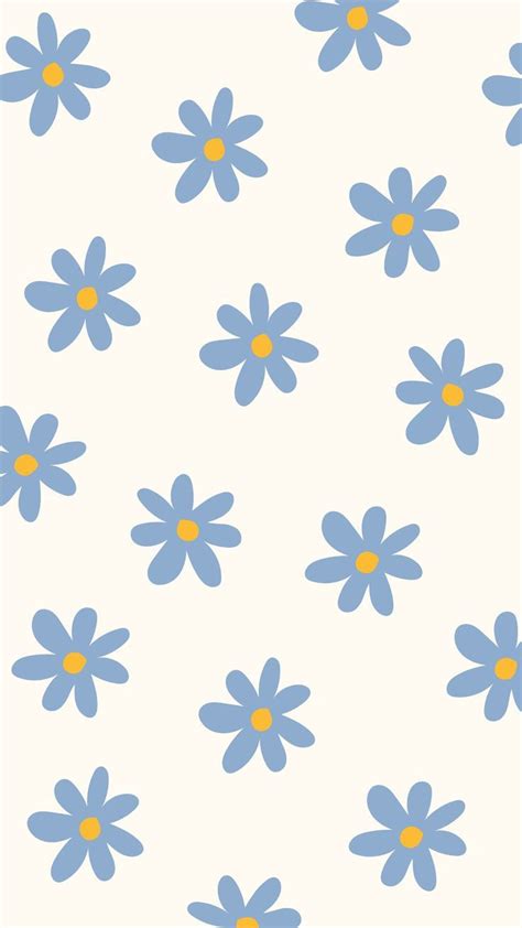 Blue Floral Design in 2024 | Iphone wallpaper, Floral wallpaper iphone, Phone wallpaper