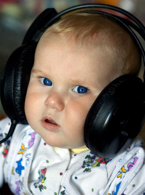 baby in headphones - Naturally Unbridled