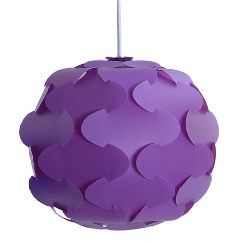 Purple IQ Designer Pendant Lamp with Tree Design Pieces - Wonderful Lights | 금속공예