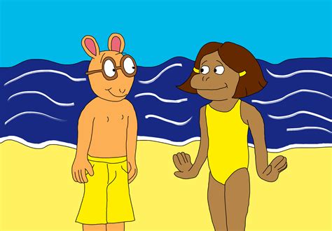 Arthur and Francine at The Beach by matiriani28 on DeviantArt