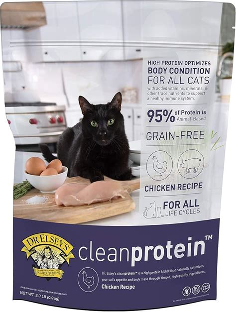 Dr. Elsey's Cleanprotein Grain Free High Protein, Low Carb Dry Cat Food, Chicken : Amazon.com.au ...