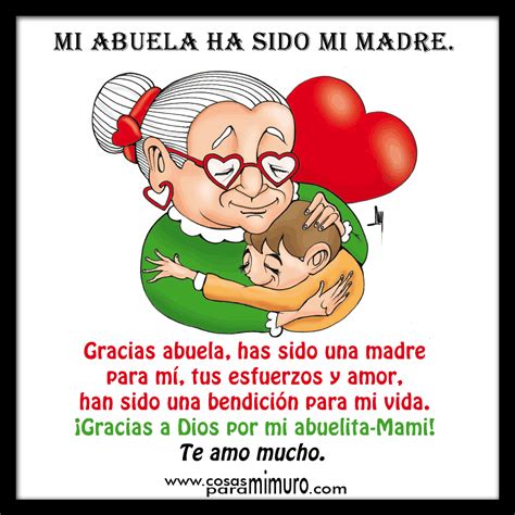 Mi abuela ha sido mi madre - Cosas para mi muro | Mensaje para mi ...