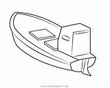 Boat At Sea Coloring Page For Kids  Free Boats Printable sketch template