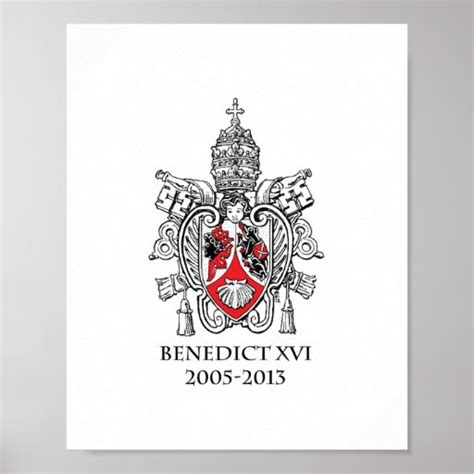 Coat of Arms of Pope Benedict XVI Print | Zazzle