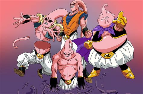 HD wallpaper: Majin Buu evolution, Dragon Ball, Dragon Ball Z, men, group of people | Wallpaper ...