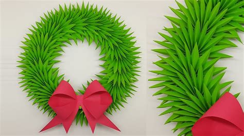Paper Wreath for Christmas Decorations Ideas | How to Make Paper Christmas Wreath