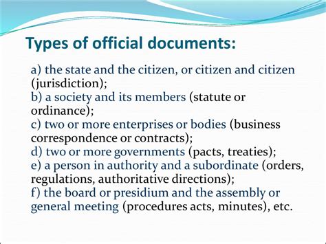 Stylistic peculiarities of the style of official documents in english - презентация онлайн