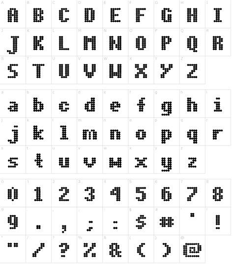 Dot Matrix Font Free Download Web 1 To 15 Of 41 Results. - Printable Templates Free