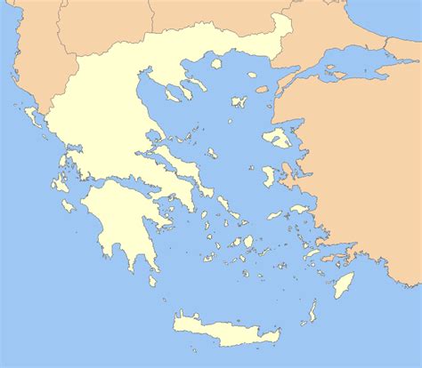 Greece Outline Map - Mapsof.Net