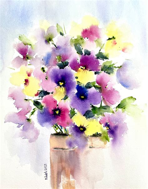 Hand-painted Watercolor Floral Art, Nature-inspired Watercolor ...