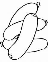 Sausage Coloring Pages  Nation sketch template