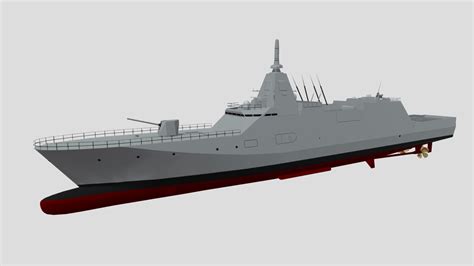 Mogami-class frigate - Buy Royalty Free 3D model by Yakudami [bd86175] - Sketchfab Store