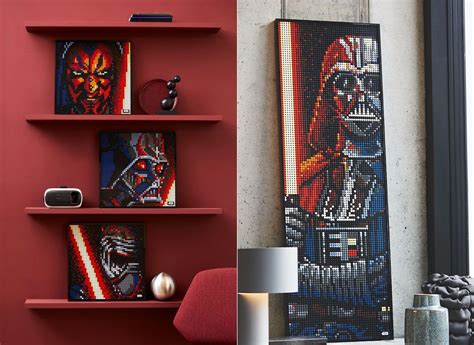 LEGO unveils new art sets, Darth Vader included. Iron Man Artwork, Yoda ...