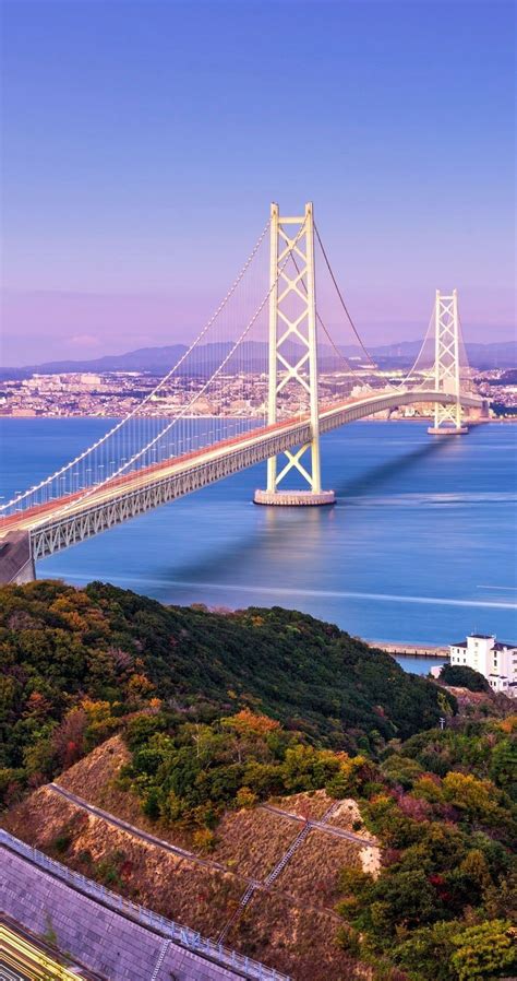 Akashi Kaikyo Bridge, Japan | TOP 10 Most Amazing Bridges Around the World | Awaji island ...