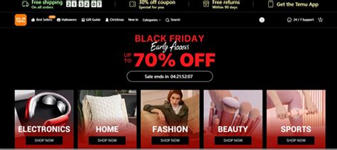 Temu Offers Early Access to Black Friday Sale With Up to