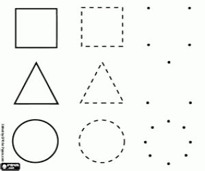 Imagenes Figuras Geometricas Para Colorear | Shapes worksheets, Shapes preschool, Work boxes