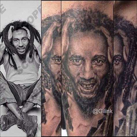 Bob Marley | Portrait tattoo, Black and grey, Tattoos