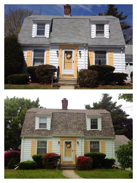 painting roof shingles before and after - Mary Battles