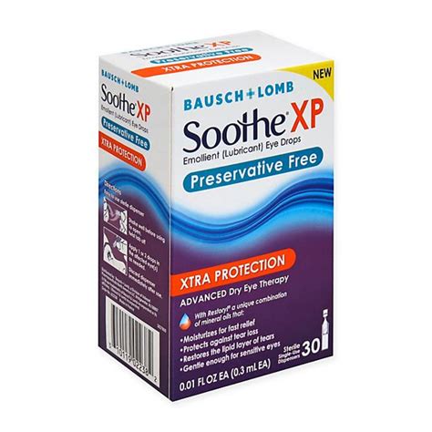 Bausch + Lomb Soothe® XP 30-Count Preservative Free Lubricant Eye Drops - Walmart.com - Walmart.com