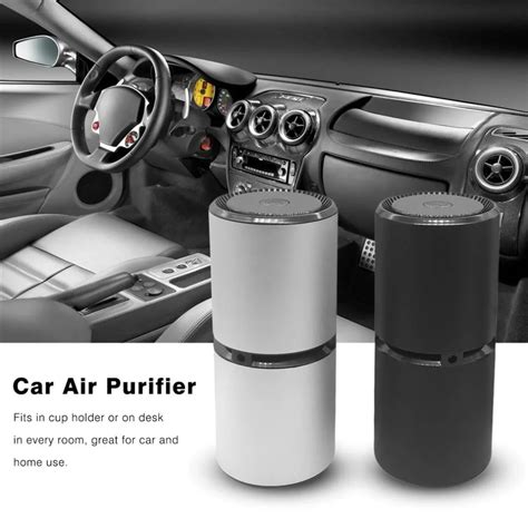 new Mini Portable Car Air Purifier Vehicle Fresh Air Anion Ionic Purifier Oxygen Bar Ozone ...