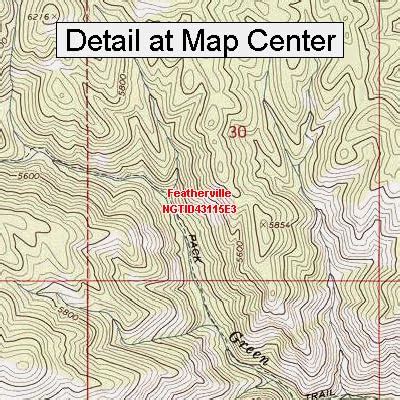 Amazon.com : USGS Topographic Quadrangle Map - Featherville, Idaho ...