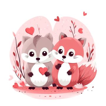 Valentine Animals, Animal Day, Animals, Dog Drawing PNG Transparent ...