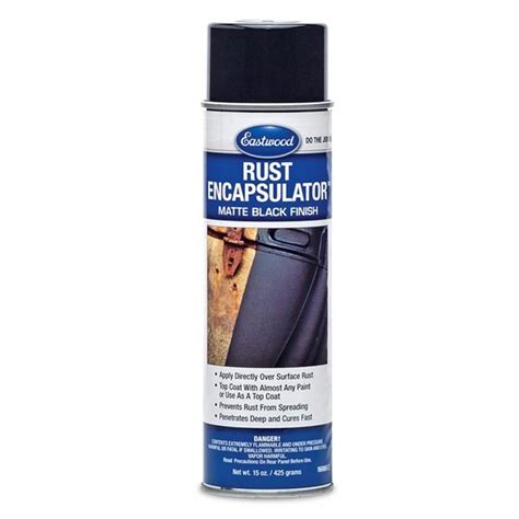 Eastwood Rust Encapsulator Black US Quart (946ml) Salt Spray, Spray Can, Car Tv Shows, Rust Top ...