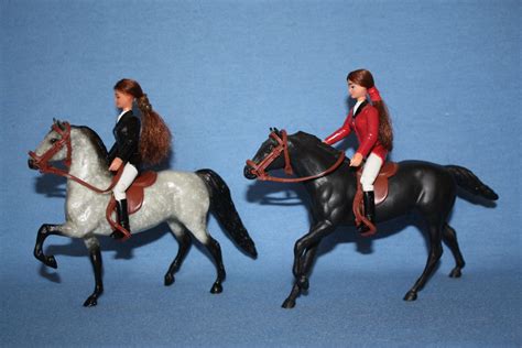 Breyer Horse Cobalt and Veronica Pepper and Lisa Saddle by EJCShop