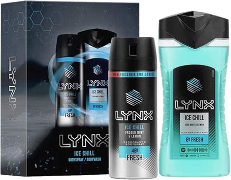 Lynx Ice Chill Duo Gift Set, Body & Skin Care Kit, The Perfect Present ...