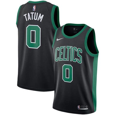 Men's Boston Celtics Jayson Tatum #0 Black Jersey S-2XL | Boston ...