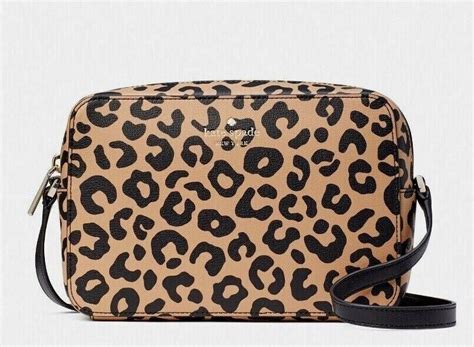 New Kate Spade Harper Graphic Leopard Crossbody Neutral Multi 196021117190 | eBay