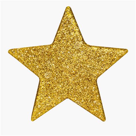 Christmas Star Of Bethlehem Clip Art - Gold Glitter Star Png , Free ...