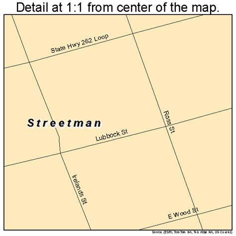 Streetman Texas Street Map 4870604