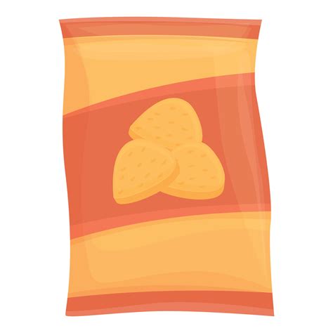 icono de chips de chile vector de dibujos animados. patata con salsa ...