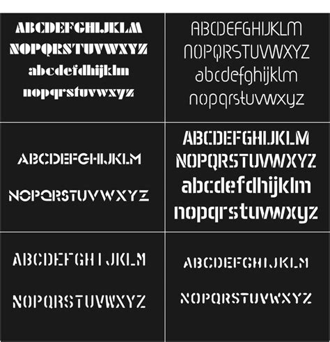 25 Stencil Font Dxf Cdr, Ai, Eps Stencil Alphabet, Army Font, Stencil Font, Digital Download, - Etsy