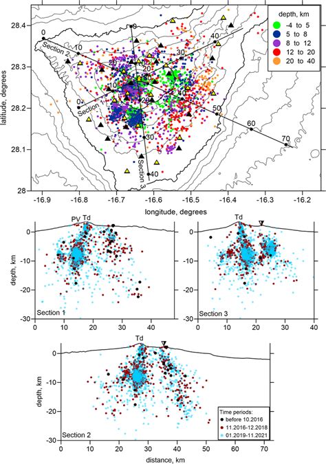 The final distributions of seismicity used in this study in map view... | Download Scientific ...