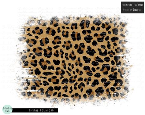 Distressed Leopard Background Sublimation Design Download | Etsy ...