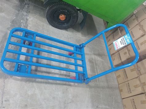 Push cart hand truck trolley 4wheels, Commercial & Industrial, Construction Tools & Equipment on ...