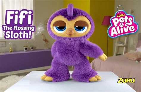 Pets Alive Fifi the Flossing Purple Sloth - Coupons and Freebies Mom