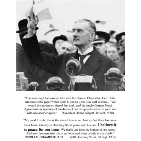 Amazon.com: Neville Chamberlain "Peace in Our Time" Speech Quote 8 1/2 X 11 Novelty Photograph ...