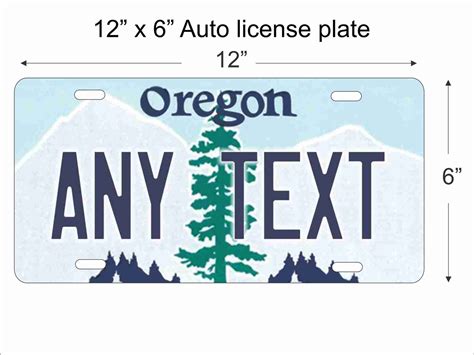 Oregon replica License Plate personalized with your design custom ...