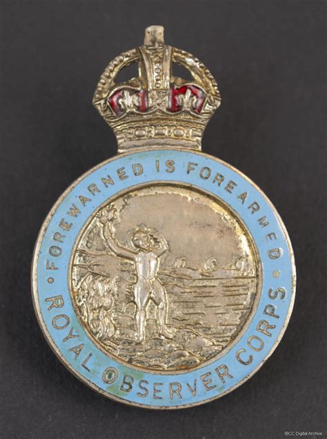 Royal Observer Corps badge · IBCC Digital Archive