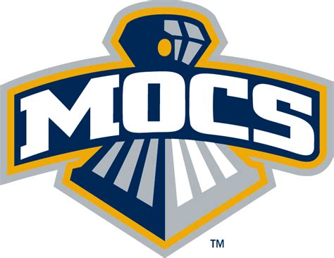 Chattanooga Mocs Secondary Logo (2008-2012) - A cowcatcher with Mocs arched across