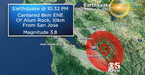 Two earthquakes shake San Jose, California area hours apart, on Calaveras Fault - CBS News